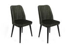 Set de scaune, Nmobb, Alfa-432 V2, Metal , Kaki/Negru