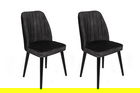 Set de scaune, Nmobb, Alfa-437 V2, Metal , Antracit / Negru