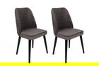 Set de scaune, Nmobb, Tutku-301 V2, Lemn, Antracit / Negru