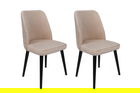 Set de scaune, Nmobb, Tutku-306 V2, Lemn, Crem/Negru