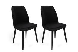 Set de scaune, Nmobb, Tutku-311 V2, Lemn, Negru