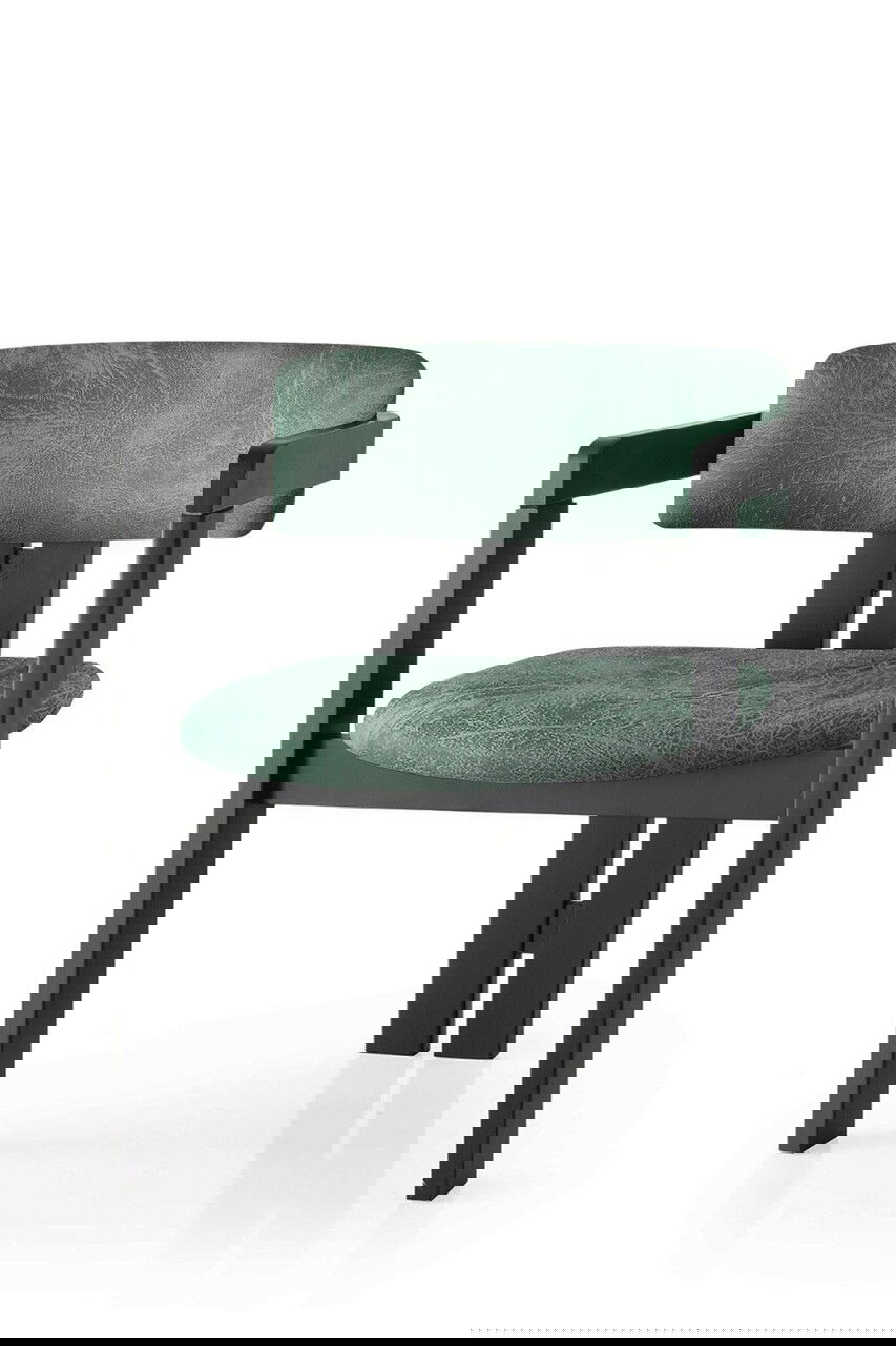 Scaun, Nmobb, CO, Cadru: 100% LEMN, Negru/Verde