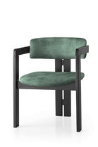 Scaun, Nmobb, CO, Cadru: 100% LEMN, Negru/Verde