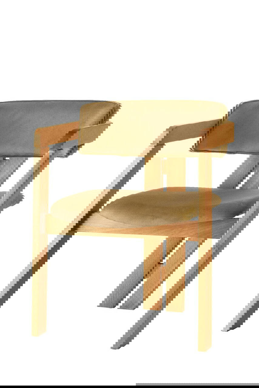 Scaun, Nmobb, CO, Cadru: 100% LEMN, Stejar / Taupe deschis