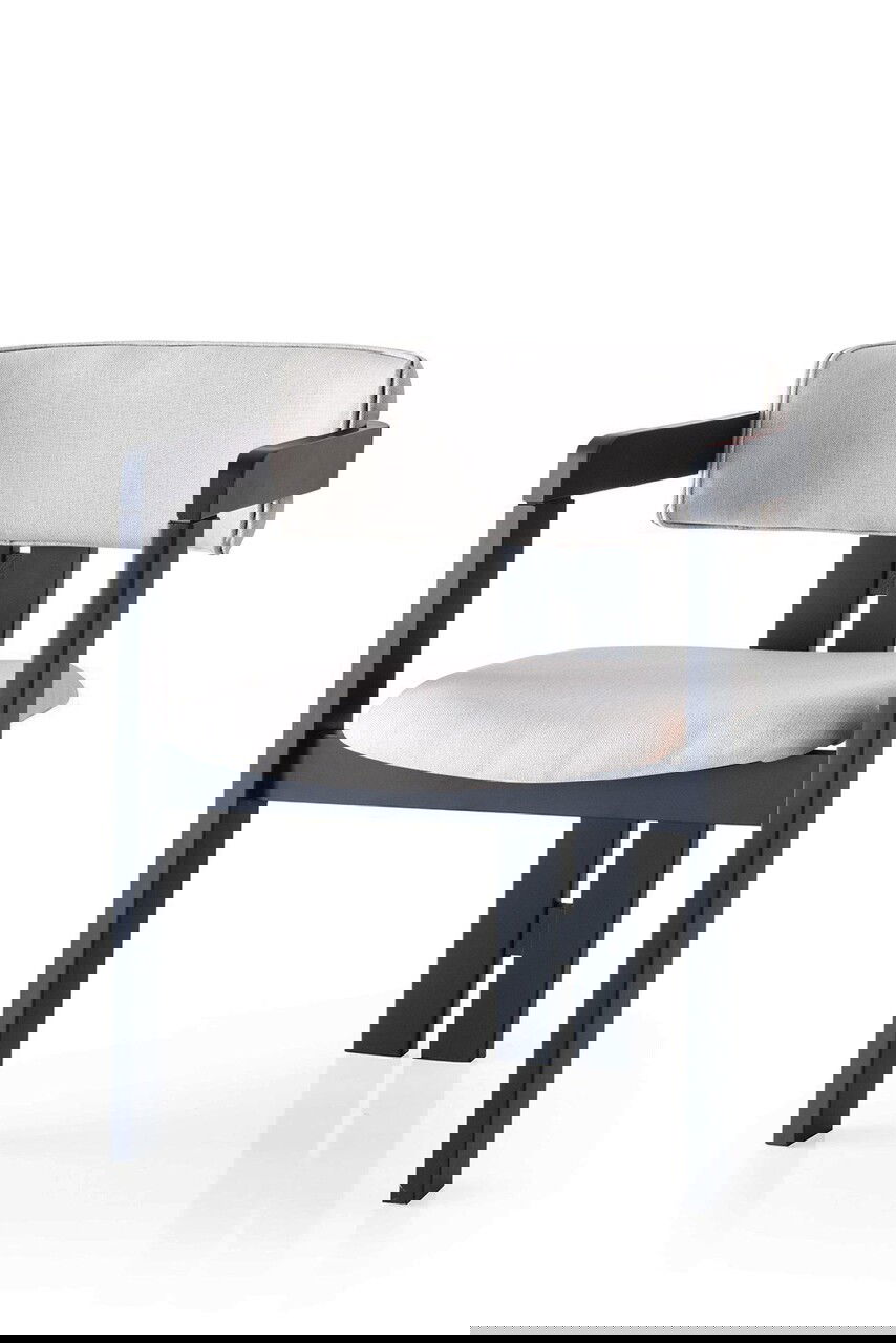 Scaun, Nmobb, CO-045, Cadru: 100% LEMN, Crem/Negru
