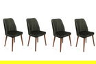 Set de scaune, Nmobb, Alfa-462 V4, Metal , Kaki/Nuc