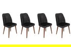 Set de scaune, Nmobb, Alfa-467 V4, Metal , Antracit / Nuc