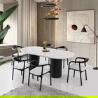 Masa, Nmobb, LI, 200x77x100 cm, 100% MDF VOPSIT/LACUIT, Alb/Negru