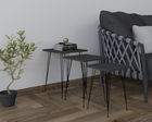 Masute, Puqa Design, Mali, PAL, Negru / Antracit