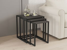 Masute, Puqa Design, Tali, PAL, Negru / Antracit