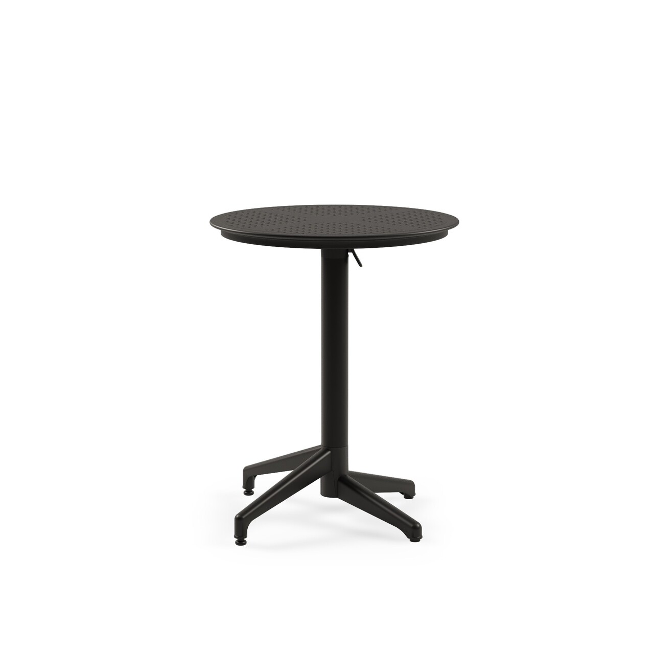 Masa pliabila, Tilia, Masa Moon Ø60 V2 F, 60x78x60 cm, Cadru: 100% ALIMINIUM, Negru