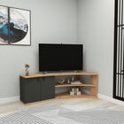 Comoda TV, Arnetti, Termera, 48.6x135x67.7 cm, PAL, Pin Atlantic / Antracit