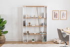 Corp biblioteca, Arnetti, Lissa Bookshelf, 123.6x32x179.6 cm, PAL, Safir / Anthtacit / Alb