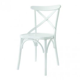 Scaun, Fairfax, Albero17, 42x45x89 cm, Lemn masiv , Alb