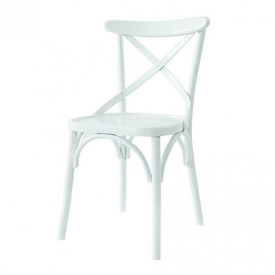 Scaun, Fairfax, Albero17, 42x45x89 cm, Lemn masiv , Alb