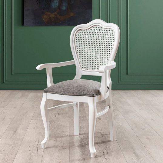 Scaun, Fairfax, Albero40, 56x45x99 cm, Lemn masiv , Alb