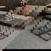 Set masuta de cafea, Kalune Design, Defne, PAL, Antracit / Negru