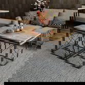 Set masuta de cafea, Kalune Design, Defne, PAL, Pin Atlantic / Negru