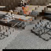 Set masuta de cafea, Kalune Design, Defne, PAL, Negru