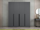Dulap pentru haine, Minerva, Kale Plus, 180x210x52 cm, PAL, Antracit