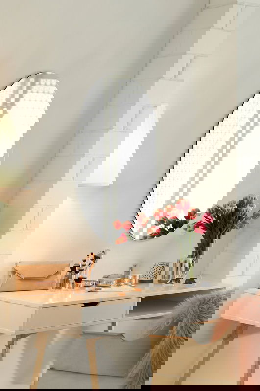 Oglinda decorativa, Mirrorland, Elliptical, Oglindă indestructibilă cu obturator, Argintiu
