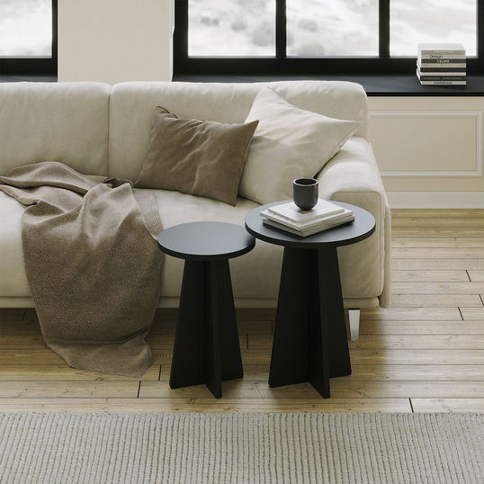 Set masuta de cafea, Neostill, Mushroom 2, PAL, Negru