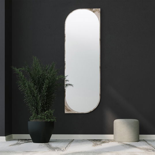 Oglinda decorativa, Neostill, Livi, 52x152 cm, MDF , Marmura
