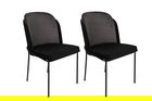 Set de scaune, Nmobb, Dore-150 V2, Metal, Gri/Negru