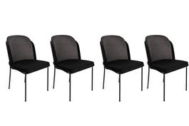 Set de scaune, Nmobb, Dore-150 V4, Metal, Gri/Negru