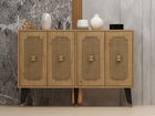 Consola, Odessa, Desarı, 120x80x30 cm, PAL, Stejar safir / Aur
