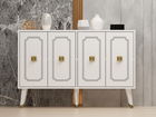 Consola, Odessa, Roland, 120x80x30 cm, PAL, Alb/Auriu