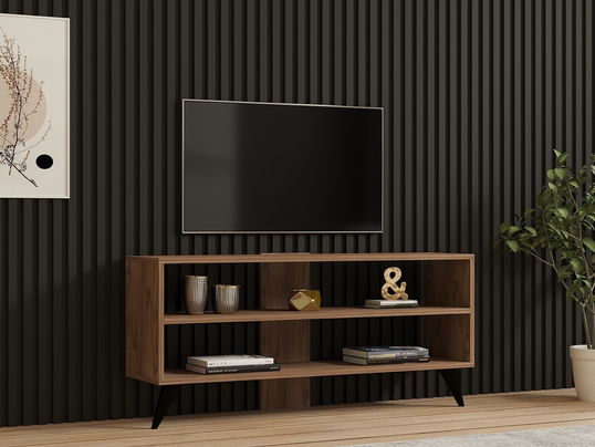Comoda TV, Puqa Design, One, 120x50x29.6 cm, PAL, Maro