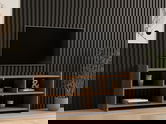 Comoda TV, Puqa Design, Pera, 120x55x28 cm, PAL, Maro