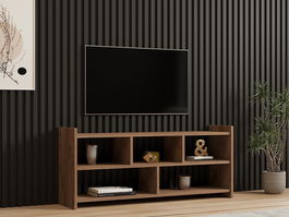 Comoda TV, Puqa Design, Pera, 120x55x28 cm, PAL, Maro