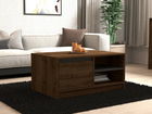 Masuta de cafea, Puqa Design, Ongu, 90x45x60 cm, PAL, Nuc / Antracit