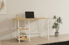 Birou, Puqa Design, Dobra, 120x75x51 cm, PAL, Safir / Alb