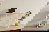 Birou, Puqa Design, Dobra, 120x75x51 cm, PAL, Safir / Alb