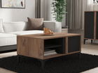 Masuta de cafea, Puqa Design, Sonay, 90x45x60 cm, PAL, Atlantic / Antracit