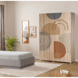 Dulap pentru haine, Vella, Lena 3 -975, 135x192x52 cm, PAL, Sonomo