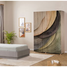 Dulap pentru haine, Vella, Lena 3 -977, 135x192x52 cm, PAL, Sonomo