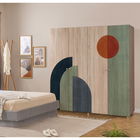 Dulap pentru haine, Vella, Loni 4 -972, 180x192x52 cm, PAL, Sonomo