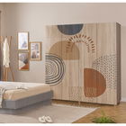 Dulap pentru haine, Vella, Loni 4 -975, 180x192x52 cm, PAL, Sonomo