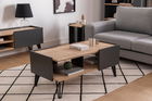 Masuta de cafea, Arnetti, Viper, 103.6x53.6x45.5 cm, PAL, Safir / Antracit