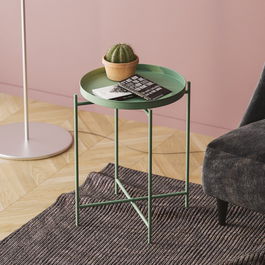 Masuta de cafea, Cerritos, Shb-007-D, 46x56x46 cm, Metal, Verde