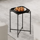 Masuta de cafea, Cerritos, Shb-008, 46x56x46 cm, Metal, Negru