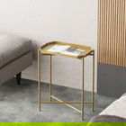 Masuta de cafea, Cerritos, Shb-009-A, 26x56x40 cm, Metal, Auriu