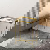 Masuta de cafea, Cerritos, Shb-009-A, 26x56x40 cm, Metal, Auriu