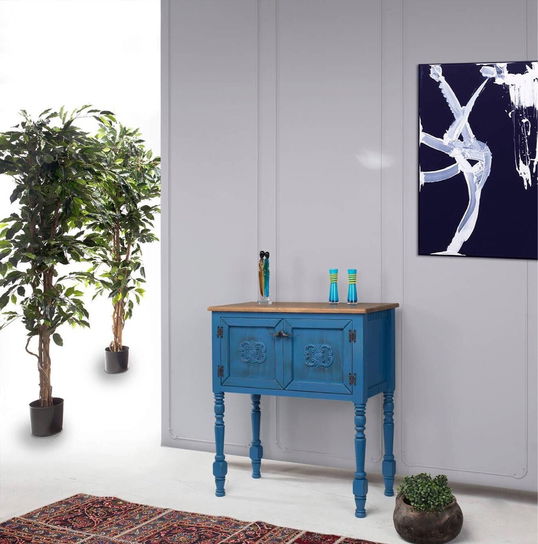 Dulap, Ephelia, Ada Dresser, 82x40x92 cm, MDF , Albastru