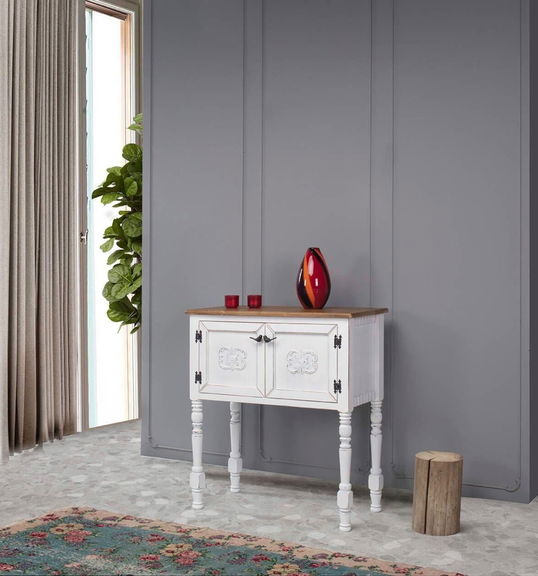 Dulap, Ephelia, Ada Dresser, 82x40x92 cm, MDF , Alb
