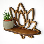 Raft de perete, Evila Originals, Raf264, 33x26x10 cm, Placaj, Maro